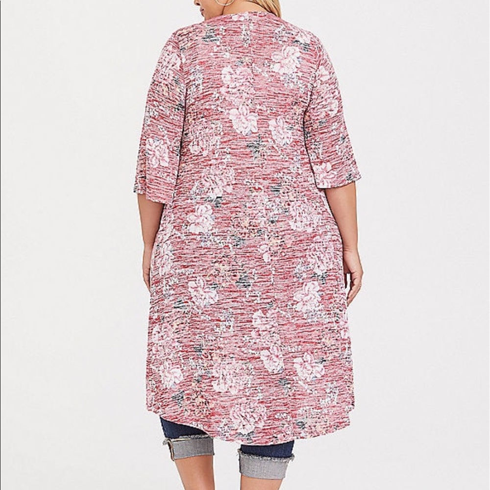 Nwt Torrid Floral Holo Kimono Duster - Picture 3 of 5